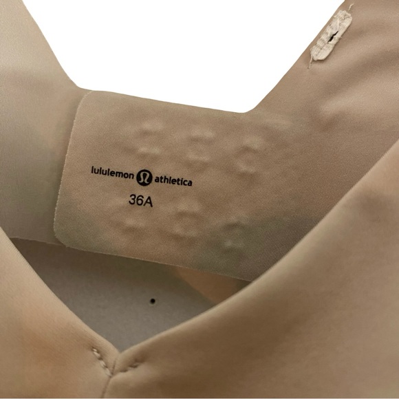 Lululemon Bra Womens Size 36A Tan Beige Neutral Adjustable 36 A - Picture 4 of 5
